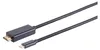 HDMI A Stecker/ USB 3.1 C Stecker, 4K, schwarz, 1m Produktbild-Vorschau 1