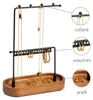 KOOK TIME Portagioie ad albero con piattino in acacia, Anteprima dell’immagine prodotto 2