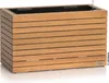 LECHUZA PALO Natural Wood 80 wide low, Vysadzovač, Voľne Náhľad obrázku produktu 1