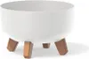 Vaso rotondo su gambe bianco Gracia Low DGRL300L-S449 Anteprima dell’immagine prodotto 11