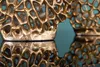 Filigranes Vasen 2er Set ABSTRACT LEAF 40cm gold Handarbeit Produktbild-Vorschau 7