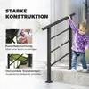 Outsunny Treppengeländer für 1-3 Stufen, 94cm Produktbild-Vorschau 5