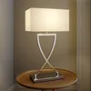 Lucande Tischleuchte Evaine, chrom/weiß, Metall, 66 cm, E27 Produktbild-Vorschau 2