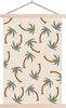 MuchoWow® Textilposter Palme - Pastell - Muster 60x90 cm Produktbild-Vorschau 1