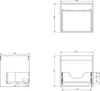 Mexen Orio Badezimmerschrank 50 cm mit Waschbecken Otis, 1 Produktbild-Vorschau 4