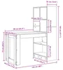 Biurko Z Półką Biały 122 X 67 X 145 Cm Materiał Podgląd zdjęcia produktu 8