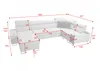Polsterecke Wohnzimmer Couch Wohnlandschaft in U-Form MOREN Produktbild-Vorschau 4