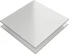 Two silver composite panels are stacked on a white background. Produktbild-Vorschau