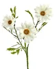 Kunstblume Margeritenzweig ca. 45cm. Margerite mit 3 Blüten Produktbild-Vorschau 1