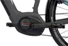 A close-up view of an electric bicycle's motor and crankset. Produktbild-Vorschau