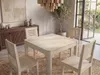 WOHNLING Tavolo da pranzo in legno massello di mango 80x80 Anteprima dell’immagine prodotto 5