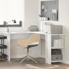 Biurko Narożne Z Przechowaniem Białe 140X113,5X75Cm Podgląd zdjęcia produktu 3