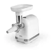 A white meat grinder with silver accents is shown against a white background. Anteprima dell’immagine prodotto