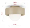 Luxolar – LED stropní svítidlo béžovo-šedé G9 15 W – Náhled obrázku produktu 7