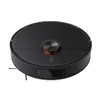 A robot vacuum cleaner is shown from a slightly elevated diagonal angle against a white background. Voir les images du produit