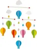 Goki Mobile - Holz Baby Mobile Heißluftballons mehrfarbig Produktbild-Vorschau 3