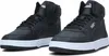 A pair of black high-top Puma sneakers with white soles. Podgląd zdjęcia produktu