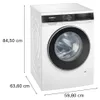 Siemens iQ500 WG56G2Z1ES, Frontlader, 10 kg, A, 74 dB, 1600 Produktbild-Vorschau 9