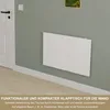 Wandklapptisch 80x50 cm Weiß – Klapptisch, Schreibtisch, Produktbild-Vorschau 3