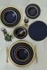 Set di stoviglie Keramika - Mat blu navy/oro - 24 pezzi - 6 Anteprima dell’immagine prodotto 2