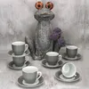 MamboCat 6er Set Porzellan Serie Variant GRAU, Produktbild-Vorschau 2