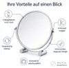 Miroir grossissant sur pied 17 cm rond Voir les images du produit 5