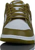 A front view of a Nike Dunk Low Retro sneaker in 'Pacific Moss' colorway. Produktbild-Vorschau