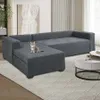 Dicke Sofabezug Ecksofa L Form Jacquard Stretch Sofa Produktbild-Vorschau 1