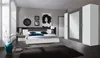 Schlafzimmer-Set >ANGIE< in WEISS + GRAPHIT - Produktbild-Vorschau 1