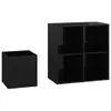 Flur-Schuhschrank Hochglanz-Schwarz 105x35,5x70cm Produktbild-Vorschau 7
