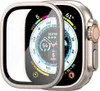 A close-up view of an Apple Watch Ultra with a screen protector and case, showing the watch face with various data displays. Anteprima dell’immagine prodotto