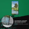 Leinwand Uhr Küche Wohnzimmer Bild 30x60 Gemälde Landschaft Produktbild-Vorschau 5