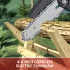 Mini-Kettensäge, 4 Zoll 6 Zoll 21V Elektro-Kettensäge, Akku Produktbild-Vorschau 9