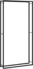 Brennholzregal Mattschwarz 110x28x214 cm Stahl Produktbild-Vorschau 1
