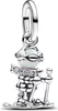 A silver charm of a skier. Voir les images du produit