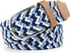 Flechtgürtel Multiblau, Uni Elastischer Stoffgürtel, Produktbild-Vorschau 1
