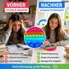 Rundes Regenbogen Silikon Pop It Fidget Spielzeug für Produktbild-Vorschau 6