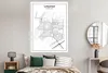 MuchoWow® Poster Stadtplan - Lelystad - Schwarz und weiß Produktbild-Vorschau 4