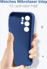 A hand holding a blue phone case. Produktbild-Vorschau
