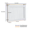 FATIVO Kryt topení 112×20×92,5 cm – Vysoký kryt topení v Náhled obrázku produktu 4