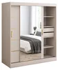 Schiebetürenschrank 180x200 Hermes, Kaschmir, Spiegel, Produktbild-Vorschau 2