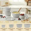 Salatschüssel mit Silikon Deckel, Groß 4er-Set Produktbild-Vorschau 4