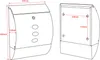 Wiltec Designer Briefkasten V18 schwarz 305 x 120 x 400 mm, Produktbild-Vorschau 7