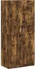 vidaXL Armoire chêne fumé 90x52x200 cm Bois composite Voir les images du produit 1