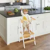 Lernturm Klappbar Lernturm für Kinder Holz Küchenhelfer und Produktbild-Vorschau 2