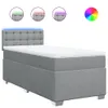 Boxspringbett mit Matratze Hellgrau 90x190 cm Stoff, Produktbild-Vorschau 2