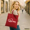Huuraa Jutebeutel Beste Tante Herz 10 Liter Classic Red Produktbild-Vorschau 2