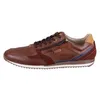A single brown leather sneaker shown from the side against a white background. Produktbild-Vorschau