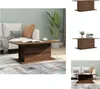 vidaXL Couchtisch Braun Eiche 102x55,5x40 cm Holzwerkstoff Produktbild-Vorschau 1