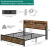 Doppelbett mit Kopfteil, LED Bettgestell 180 x 200 cm, mit Produktbild-Vorschau 3